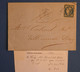 K15 FRANCE SUPERBE LETTRE RARE 1871 AGEN POUR VILLENEUVE+ AFFRANCHIS. INTERESSANT - 1870 Bordeaux Printing