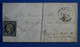S10 FRANCE BELLE LETTRE 1850 PARIS POUR BORDEAUX + CERES  N 4 + AFFRANCHISSEMENT INTERESSANT - 1849-1850 Cérès