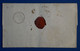 R21 FRANCE BELLE LETTRE 1851 PARIS POUR PODENSAC TAXE ET CACHET CIRE ROUGE+ N 4+ AFFRANCHISSEMENT  GRILLE PLAISANT - 1849-1850 Ceres