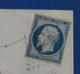 S10 FRANCE BELLE LETTRE 1853 BERGERAC POUR CADOUIN + N 10 + AFFRANCHISSEMENT INTERESSANT - 1852 Louis-Napoleon