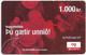 Iceland - Vodafone - People In Red Font, GSM Refill 1.000Kr, Used - Islanda