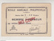 Fixe Carte Membre D'honneur Boule Amicale Philippeville Algérie Jeu National Constantine Plus Lettre Fédération 1949 - Petanca