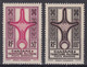 GHADAMES : POSTE AERIENNE CROIX D'AGADEM N° 1/2 NEUFS ** GOMME SANS CHARNIERE - Unused Stamps