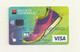 CARTE DE DEMONSTRATION VISA  THEME  CHAUSSURE BASKET - Tarjetas De Crédito (caducidad Min 10 Años)