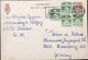 DENMARK 1977, POSTAL STATIONARY CARD, USED TO GERMANY,  4 STAMP, TONDER CITY, MACHINE SLOGAN CANCEL - Sonstige & Ohne Zuordnung