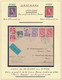 DANEMARK - CROIX ROUGE - LETTRE POUR PARIS DU 31-12-1945 AVEC LA TOUR RONDE AVEC SURCHARGE +5 - SUR FEUILLE LINDNER - Covers & Documents