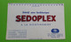 Buvard 546 - Laboratoire Syphar - SEDOPLEX - Règle - Etat D'usage : Voir Photos - 21x13.5 Cm Environ - Vers 1950 - Produits Pharmaceutiques