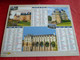 Calendrier Oberthur 2019 Almanach CHATEAU Sully, Azay Chambord Chaumont ,Brissac,  Facteur Département Sarthe Poste PTT - Grand Format : 2001-...