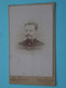 Soldaat / Soldier / Soldat Milicien *** Te Identificeren à IDENTIFICIER ( Format CDV > Voir Photo Svp ) Ouvrier Paris - War, Military