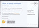 Netherlands: Official Postcard, 2021, You Received Taxed Mail Without Sender Address, Postage Due To Pay (traces Of Use) - Brieven En Documenten