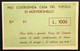 Pro Costruenda Casa Del Popolo 1000 Lire Montebonello Sottoscrizioni 1946/55 Lotto.3670 - Other & Unclassified