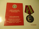 USSR RUSSIA MEDAL WITH DOCUMENT 50th ANNIVERSARY OF WW II , O 3 - Rusia