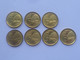 7 Pcs. Complete Set Of 3rd Series Singapore Five (5) Cents Coin 2013-2019 (#163) - Singapour
