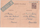 TUNISIE - 1941 - CARTE ENTIER POSTAL Avec SURTAXE AERIENNE 1 F ! De TUNIS => CHOLET - Cartas & Documentos