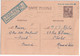 TUNISIE - 1941 - CARTE ENTIER POSTAL Avec SURTAXE AERIENNE 1 F ! De TUNIS => CHOLET - Briefe U. Dokumente