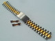 Vintage Gold Tone / Stainless Steel Watch Band Bracelet Lug 18 Mm (#57) NEW ! - Montres Gousset