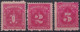 1927-76 CUBA REPUBLICA 1927 TASA POR COBRAR POSTAGE DUE COMPLETE SET NO GUM. - Unused Stamps