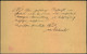 1874, DUISURG, Hufeisenstempel Auf Postkarte 1/2 Gr. Großer Brustschild - Franking Machines (EMA)