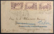 Océanie Lettre TAHITI Tarif à 1FR50 1936 N°99 X3 Oblitérés Daguin De Papeete Pour Le Tanganika ! Puis Reexpédié TTB - Covers & Documents