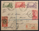 Océanie Lettre Recommandée TAHITI 1935 N°93, 99, 106 X2 & 69 Oblitérés De Papeete Pour Dorchester Angleterre TTB - Cartas & Documentos