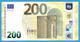 200 EURO ITALY DRAGHI SB-S005 UNC-FDS (D223) - 200 Euro