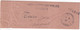 SEMEUSE CAMEE - 1944 - BANDE ENTIER 10c Avec ANNULATION Pour SERVIR De COLLIER De SAC POSTAL ! PARIS => TOURS - Newspaper Bands