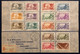 Océanie Lettre Recommandée TAHITI 1938 Set De 16 Valeurs Oblitérés De Papeete Pour OLDHAM Angleterre TTB - Lettres & Documents