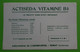 Buvard 1016 - Laboratoire - ACTISEDA VITAMINE B1 - Etat D'usage: Voir Photos- 21x13.5 Cm Environ - Vers 1950 - Produits Pharmaceutiques