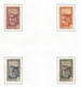 TIMBRE , Neuf , Sur Charnière, REUNION, Surcharge France Libre, LOT DE 4 TIMBRES, 2 Scans, Frais Fr 1.65 E - Neufs