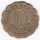 34. Hérault. Ville De Béziers. La Fraternelle Fourneaux Démocratiques 10 Centimes, Frappe Médaille, En Laiton - Monedas / De Necesidad