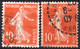 Semeuse - 1906 - 10c Rouge Brun- YT 135   - Variété - Oblitérés