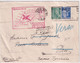 1939 - ENVELOPPE ENTIER POSTAL TYPE PAIX Avec CACHET 1° LIAISON AERIENNE DE NUIT De PARIS à PAU ! - Standard Covers & Stamped On Demand (before 1995)