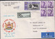 1971. HONG KONG. YEAR OF THE PIG $ 1.30 + 4 Ex 10 C Elizabeth On FDC To Sweden Cancelled DAY ... (Michel 254) - JF427128 - Storia Postale