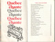 Bière/ Petit Fascicule/ MOLSON/Guide Chanson Vol 1 N°2/"Québec Chante"/"Québec Sings"/Anglais Et Français /1973   VPN372 - Autres & Non Classés