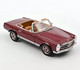 Norev - MERCEDES-BENZ 230 SL 1963 Cabriolet Rouge Foncé Réf. 183766 Neuf NBO 1/18 - Norev