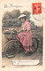 ¤¤   -   GUENROUET    -  Un Bonjour De .............   -  Cycliste , Vélo En 1911  -   ¤¤ - Guenrouet