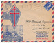 ALGERIE - Enveloppe Illustrée DE GAULLE Depuis Hussein Dey 1958 - D'un élève école De Police - Affr 20F Decaris - Oorlog In Algerije