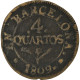 Monnaie, Espagne, BARCELONA, Joseph (Jose) Napolean, 4 Quartos, 1809, Barcelona - Münzen Der Provinzen