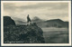 1929 Iceland 20 Aur View, Langjökull Jarlhettur Postcard Reykjavik - London England - Lettres & Documents