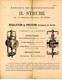 PARIS.ATELIERS DE CONSTRUCTION.REGULATEUR DE PRESSION.H.STRUBE 23 RUE CAMPAGNE PREMIERE. - Non Classés