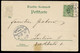 1897 LITHO AK TREPTOW B/B – GRUSS AUS D. ALTEN EIERHÄUSCHEN – FORSTHAUS - GELAUFEN - Treptow