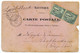 1882 MARTINIQUE RARE CP PRECURSEUR DATEE CURACAO AFFR PAIRE 5c ALPHEE DUBOIS (DEFAUT) OBL FORT DE FRANCE POUR ROTTERDAM - Briefe U. Dokumente