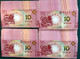 BNU/ BOC 2020-21 - YEAR OF THE OX & RAT 10 PATACAS X 4 PIECES - UNC (NOTE: SERIAL NUMBER IS DIFFERENT) - Macau