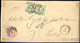 O/cover 1863, Brief Von Giessen Nach Erubach Frankiert Mit Paar 1 Kr. Grün Und 3 Kr. Karmoinrot, Mi. 20,32 - Thurn Und Taxis