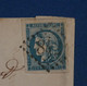 AL4 FRANCE  BELLE LETTRE  1871 CHALON  POUR DIJON   + BORDEAUX N°46+ AFFRANCH. INTERESSANT - 1870 Bordeaux Printing