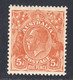 Australia 1926-30 Mint Mounted, Orange-brown, Wmk 7, Sc# ,SG 103a - Nuovi