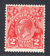 Australia 1926-30 Mint No Hinge, Golden Scarlet, Die 2, Wmk 7, Sc# ,SG 99 - Ungebraucht