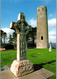 23845 - Irland - Clonmacnoise , County Offaly , High Cross And Round Tower - Gelaufen - Offaly