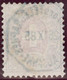 Heimat VD Lausanne 1885-09-26 Blauer Telegraphen-Stempel Auf Zu#18 Telegrapfen-Marke 3.- Fr. - Télégraphe