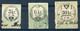 AUSTRIA 1854 - 3 Revenue Stamps - Fiscaux